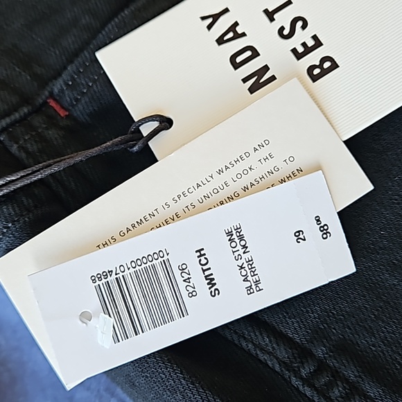 Aritzia Sunday Best Switch Skinny Jean Black 29 - Picture 5 of 8